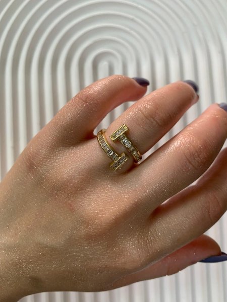 خاتم Tiffany✨ذهبي