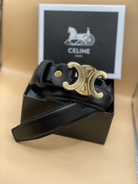 حزام Celine✨جلد اصلي مختوم مع علبة✨