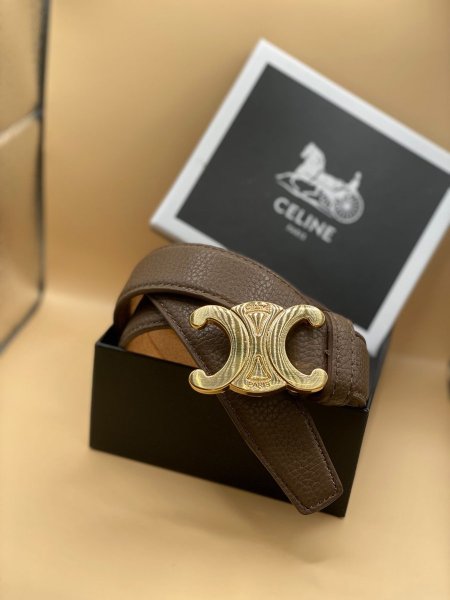 حزام Celine✨ جلد اصلي مختوم مع علبة✨