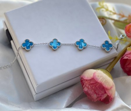 اسواره Van Cleef ازرق فضي