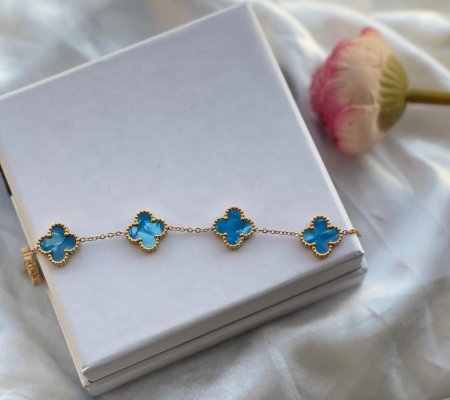اسواره Van Cleef ازرق ذهبي