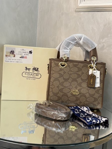 حقيبة coach حجم القاعدة 20 سم