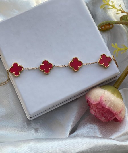 اسواره Van Cleef احمر ذهبي